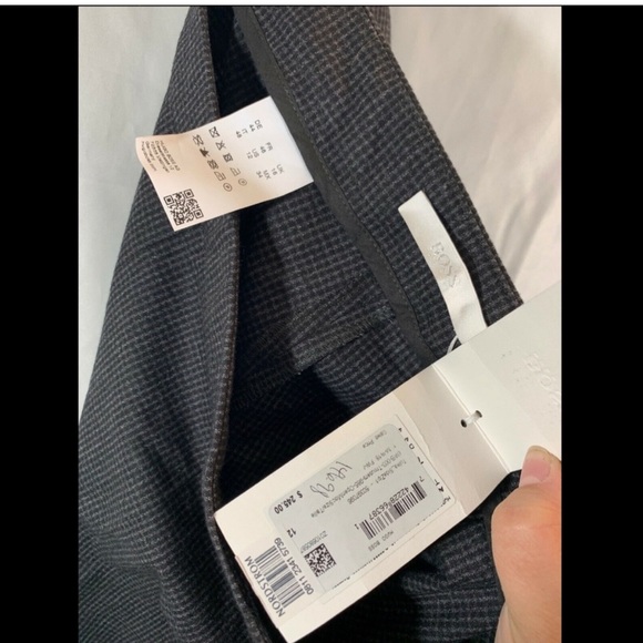 NWT BOSS side-zip Tulea stretch wool houndstooth trouser pant Size 12 - Picture 3 of 9